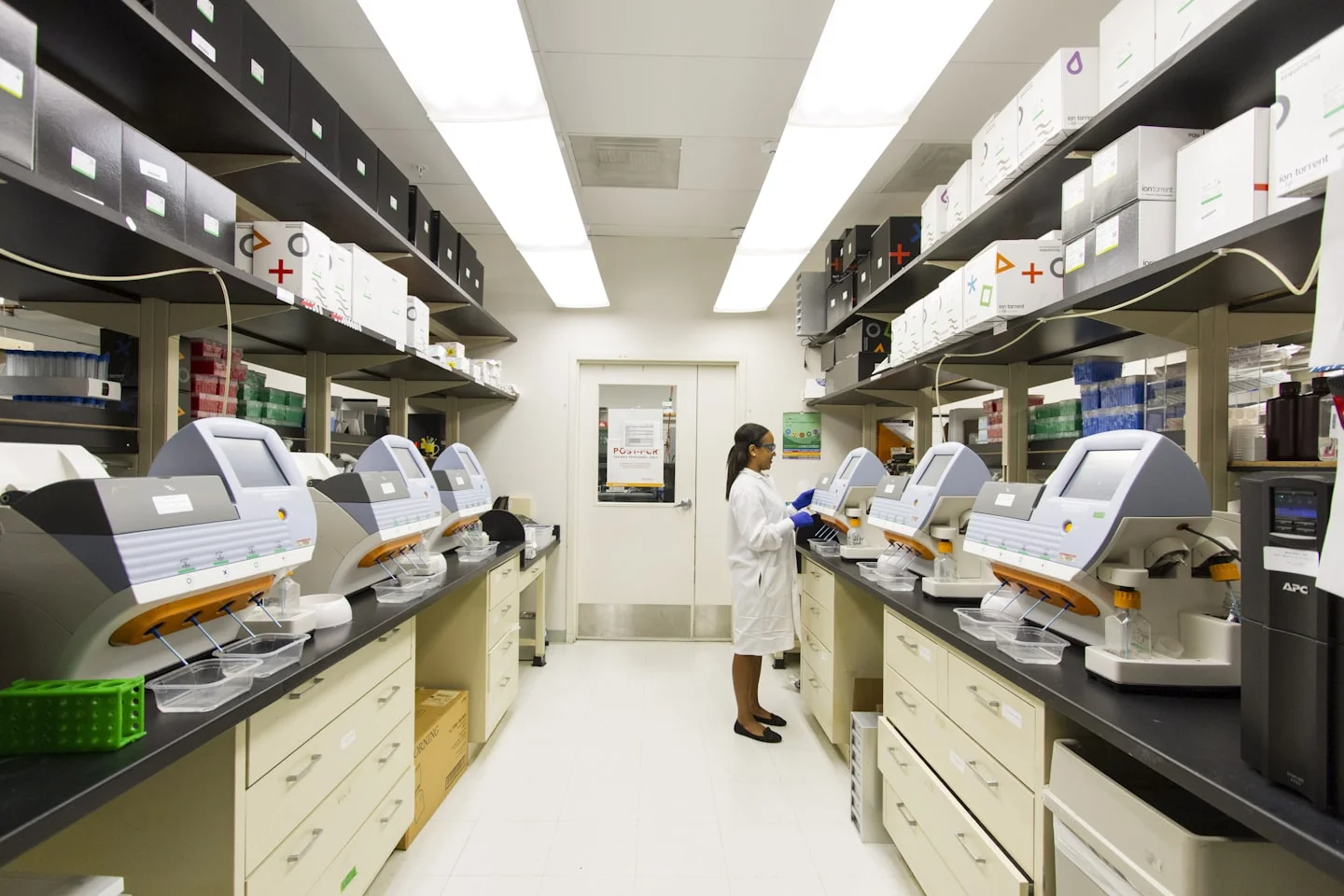 Laboratory glassware with precise measurements